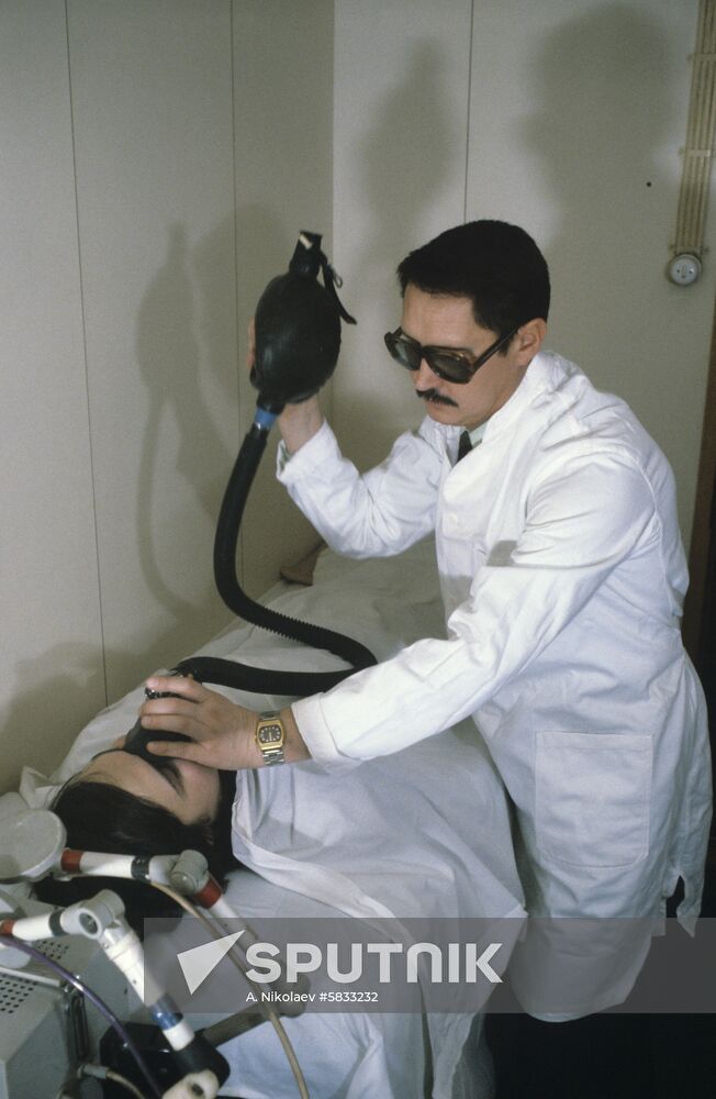 Doctor on board Krasnodon motor ship