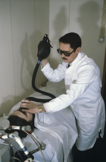 Doctor on board Krasnodon motor ship