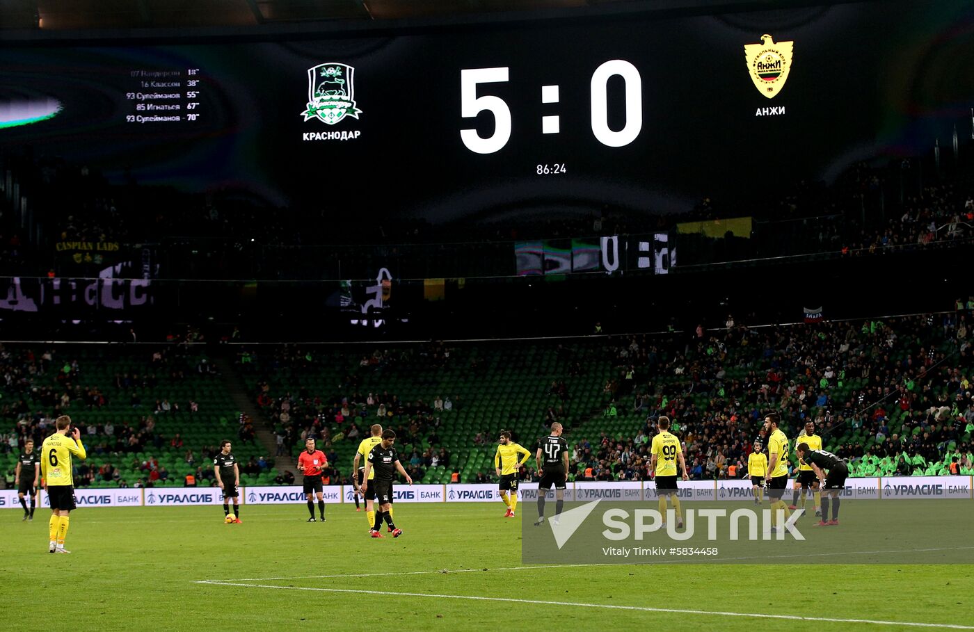 Russia Soccer Premier-League Krasnodar - Anzhi