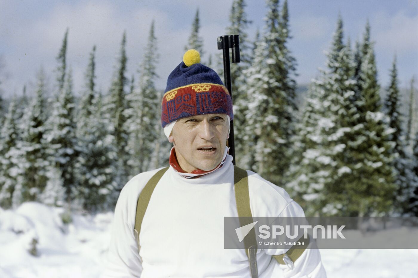 Biathlete Alexander Tikhonov