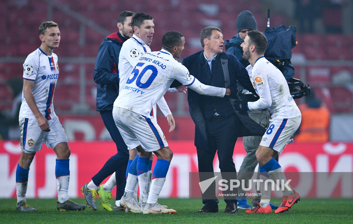 Russia Soccer Premier-League Spartak - CSKA
