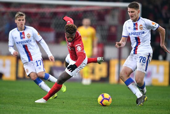 Russia Soccer Premier-League Spartak - CSKA
