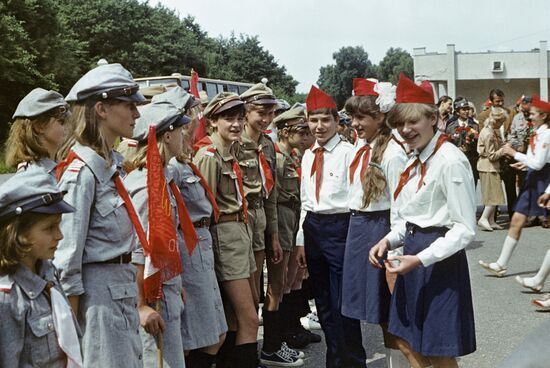 Polish school students call on Young Pioneers of Baltiisk