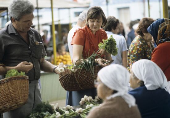 Krasnodar collective farm market