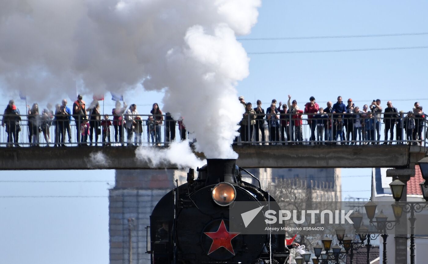Russia Crimea Train Of Victory