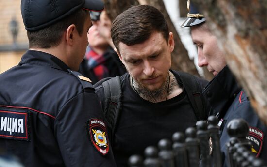 Russia Soccer Kokorin Mamaev Court