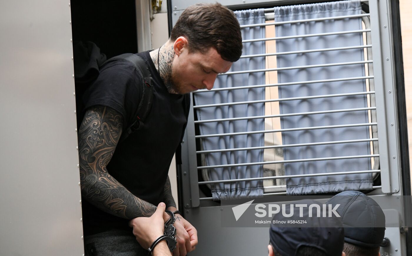 Russia Soccer Kokorin Mamaev Court