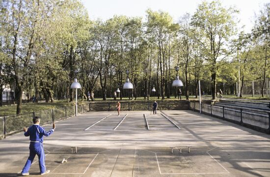 Playing Gorodki
