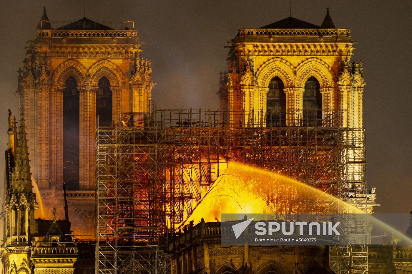 France Notre Dame Cathedral Fire