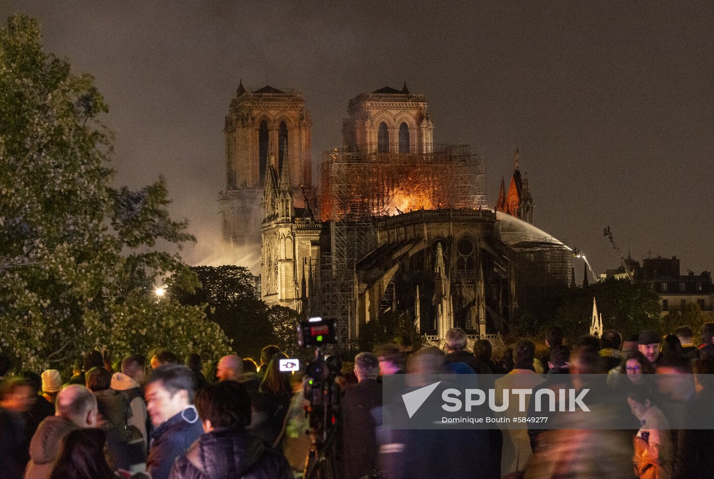 France Notre Dame Cathedral Fire