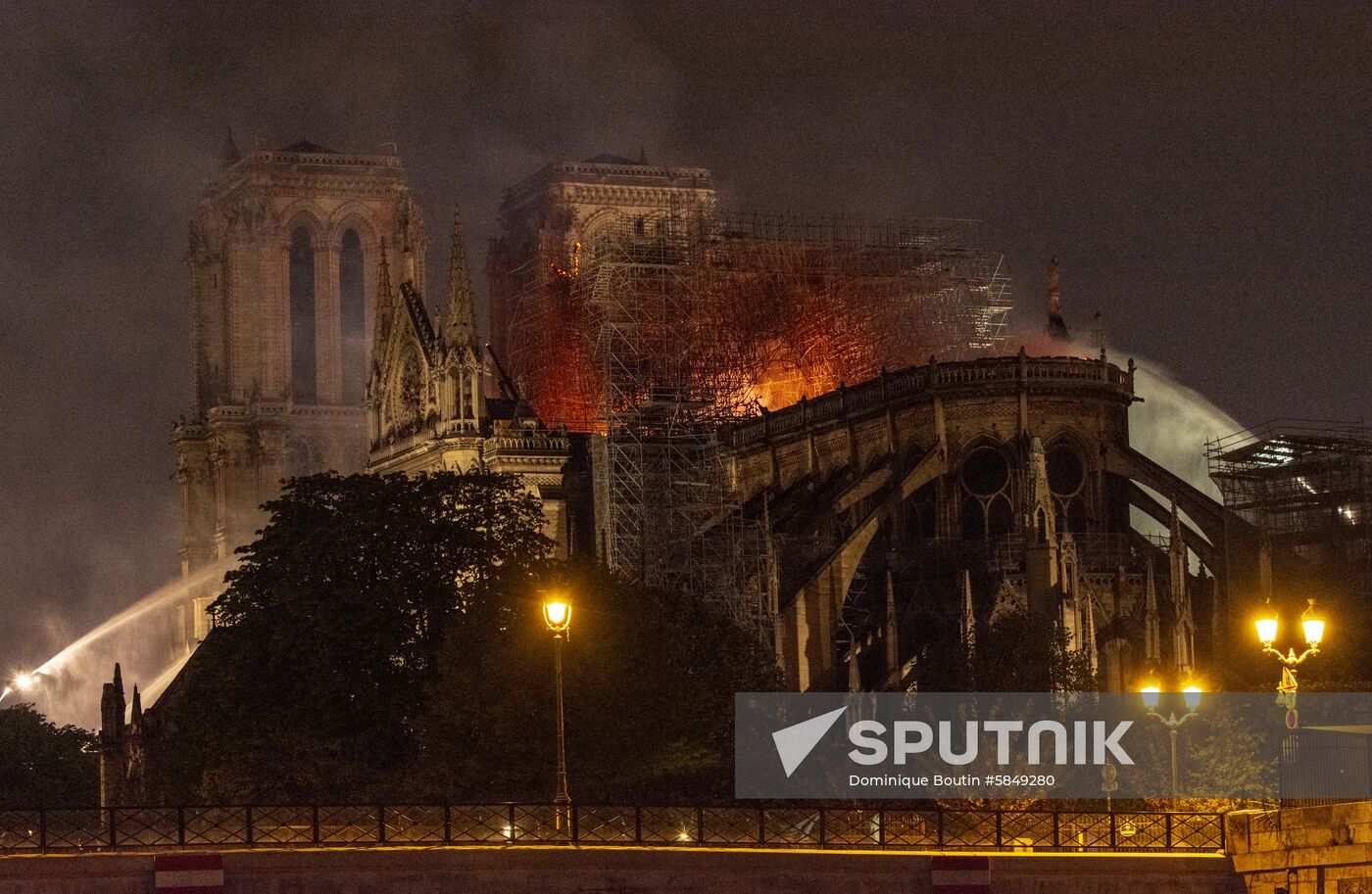 France Notre Dame Cathedral Fire