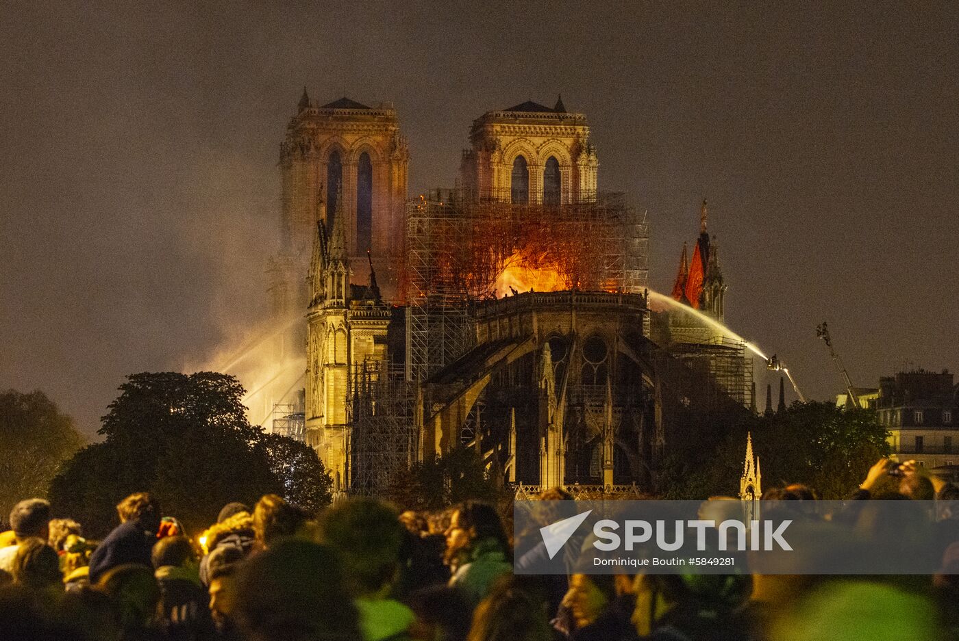 France Notre Dame Cathedral Fire