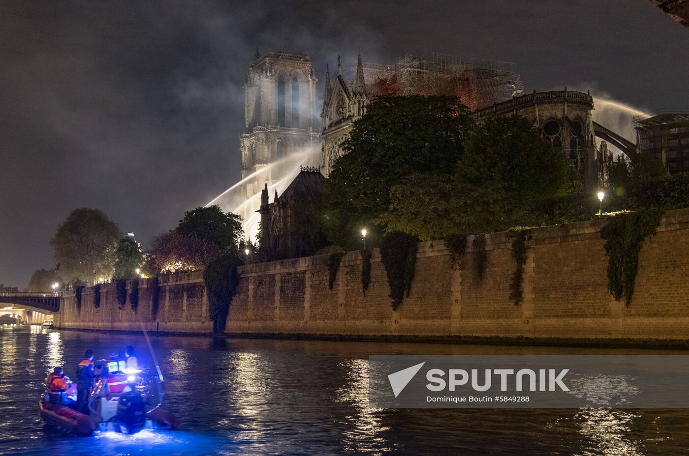 France Notre Dame Cathedral Fire