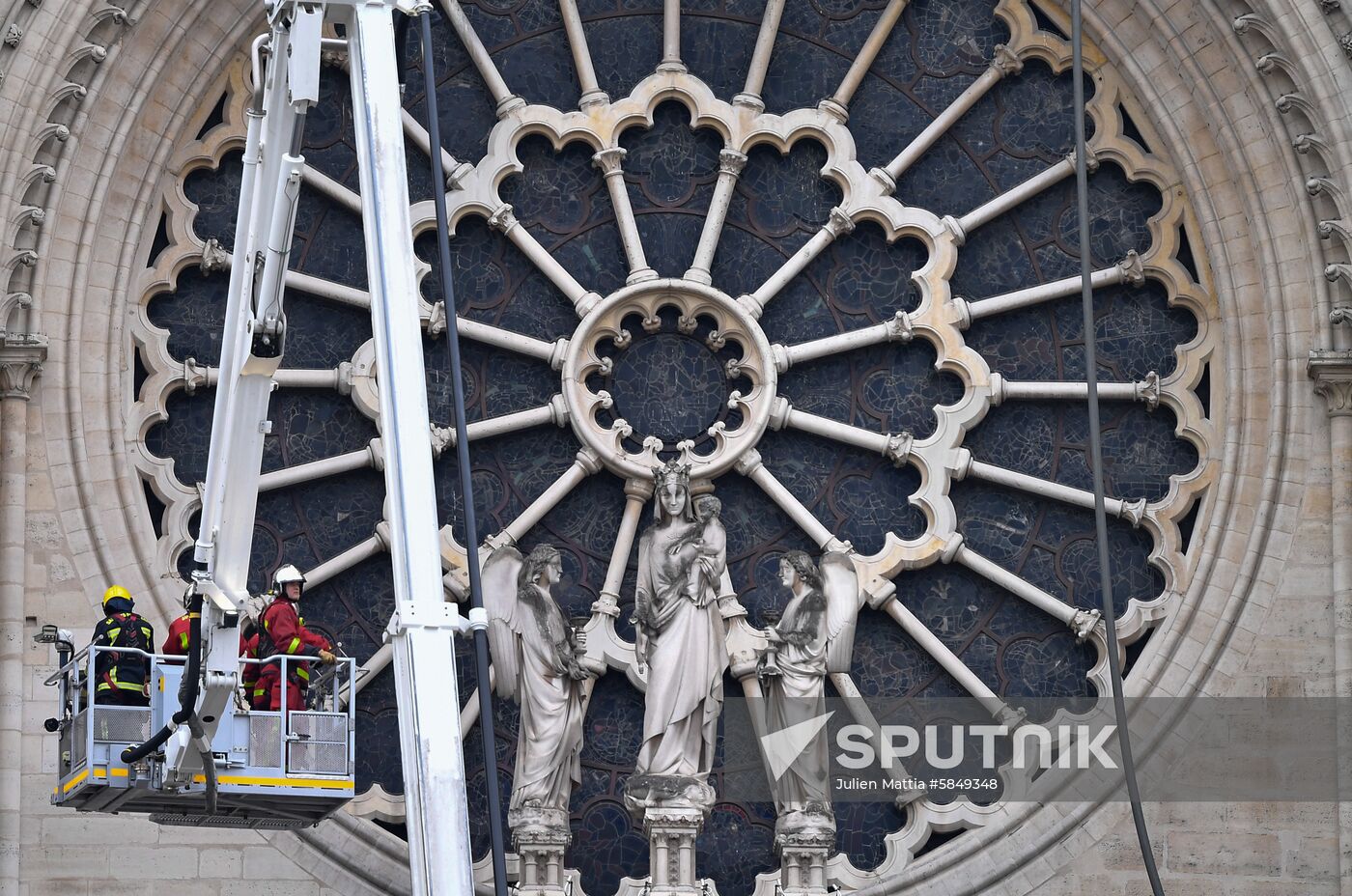 France Notre Dame Cathedral Fire