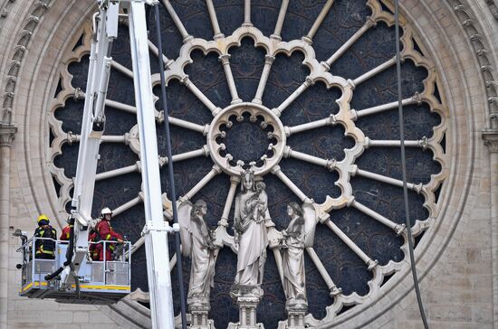 France Notre Dame Cathedral Fire