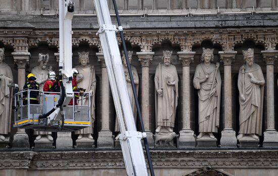 France Notre Dame Cathedral Fire