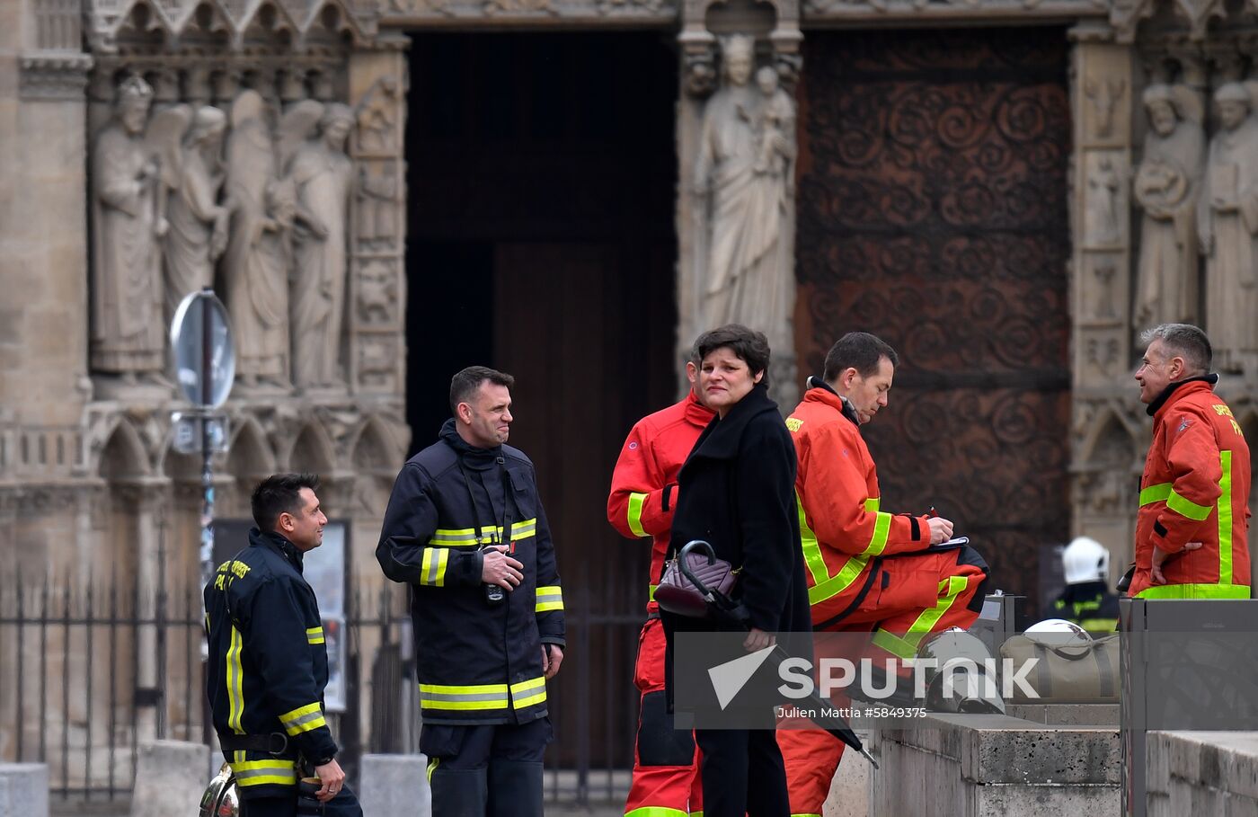 France Notre Dame Cathedral Fire