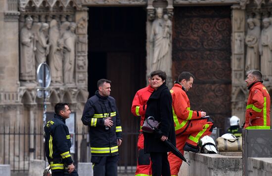 France Notre Dame Cathedral Fire