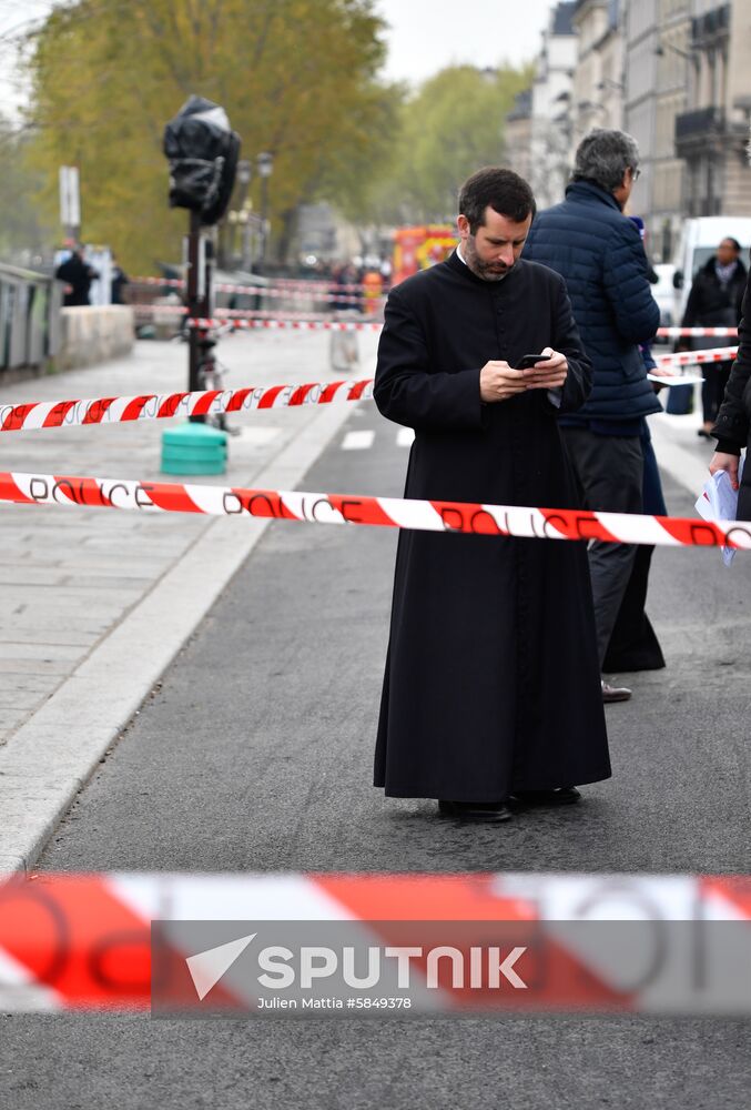 France Notre Dame Cathedral Fire