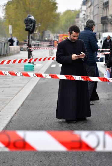 France Notre Dame Cathedral Fire