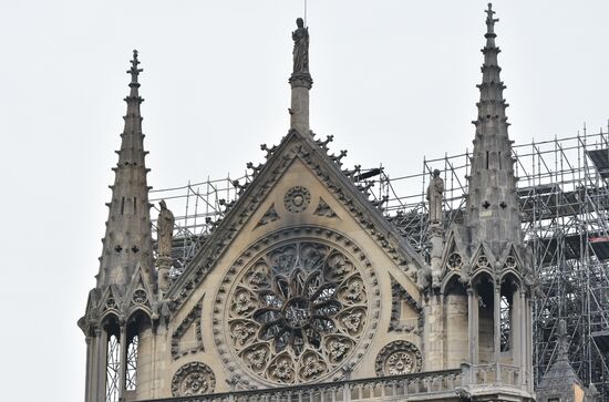 France Notre Dame Cathedral Fire
