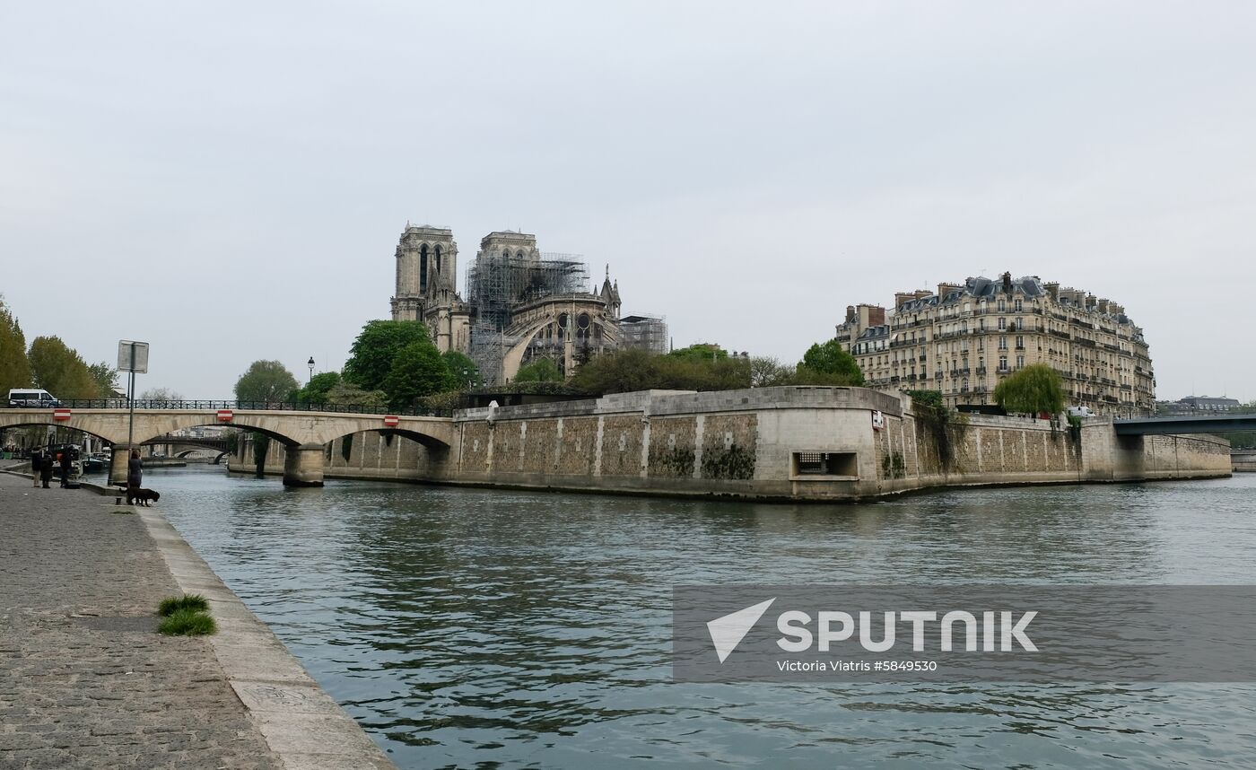 France Notre Dame Cathedral Fire