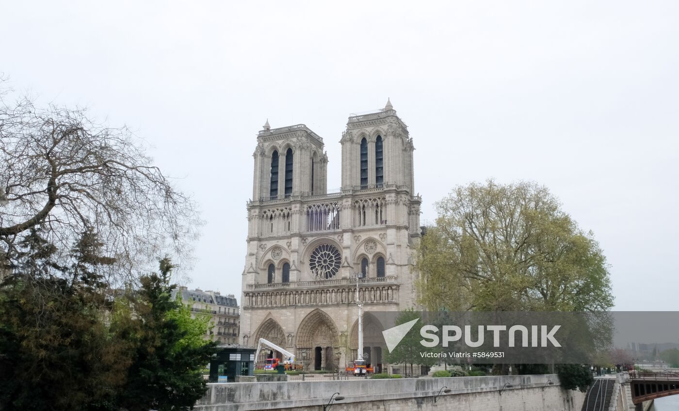 France Notre Dame Cathedral Fire