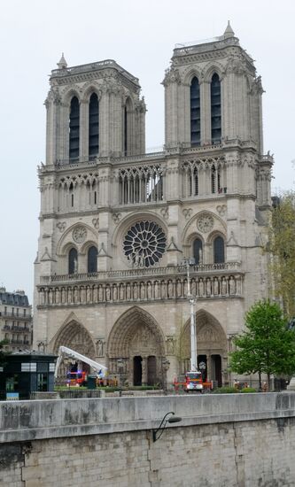 France Notre Dame Cathedral Fire