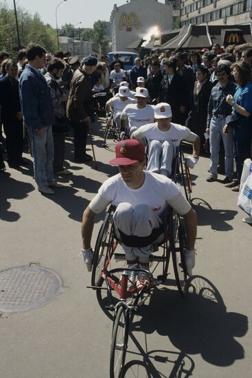 Wheelchair supermarathon