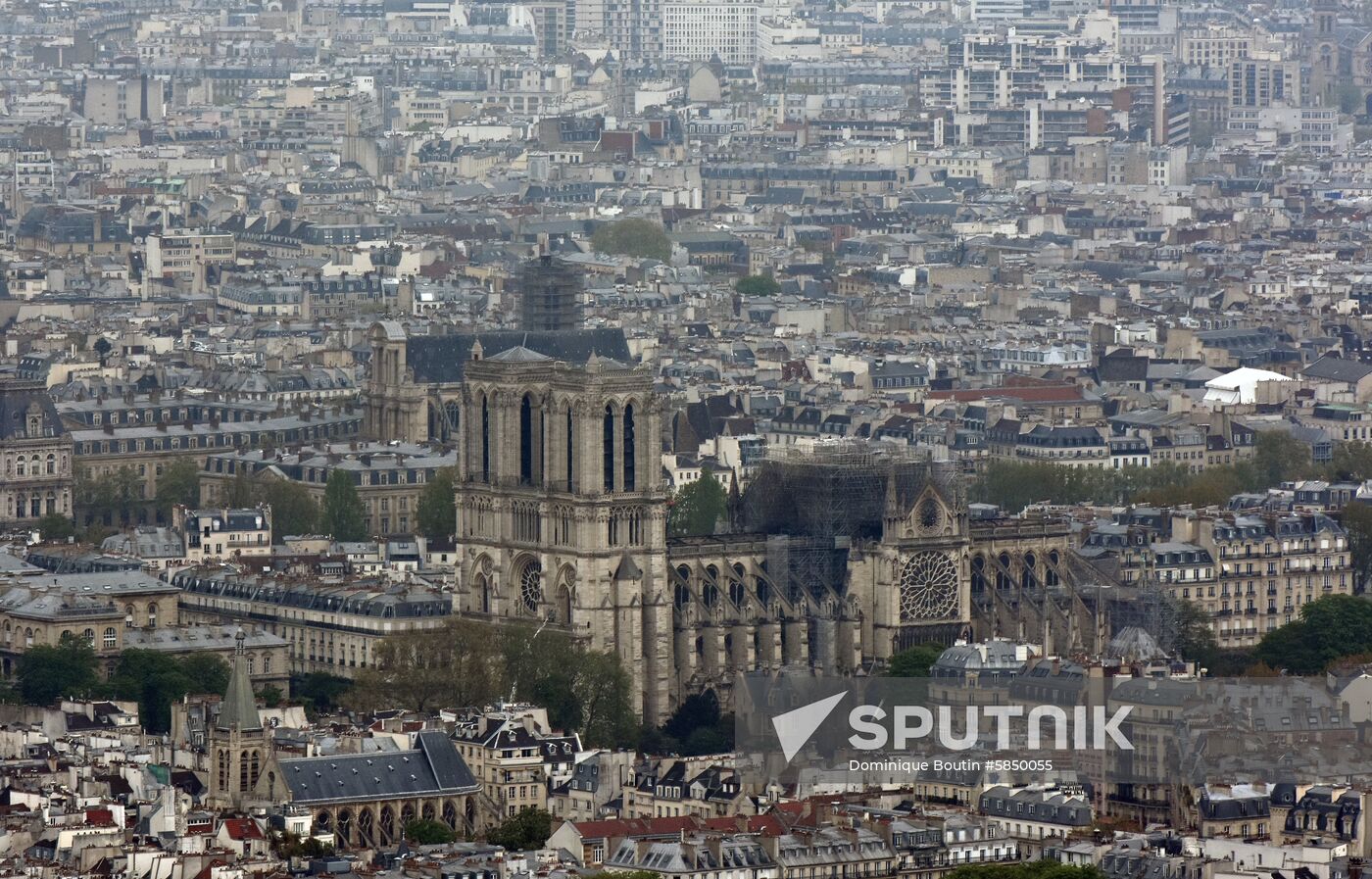 France Notre Dame Cathedral Fire