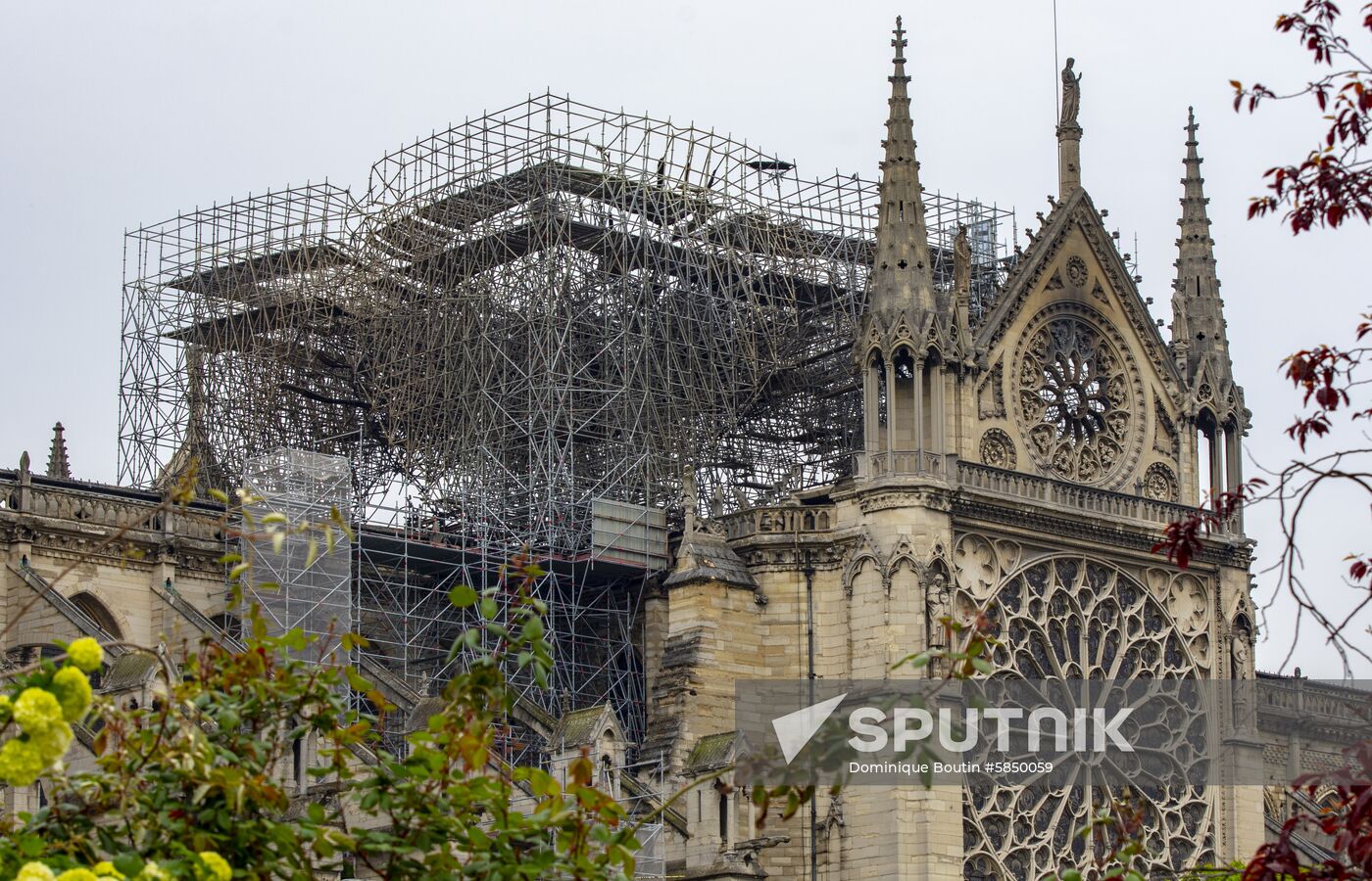 France Notre Dame Cathedral Fire