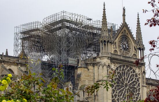 France Notre Dame Cathedral Fire