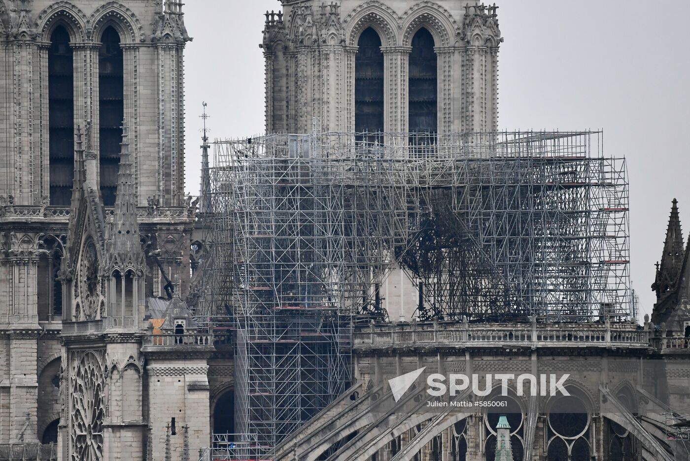 France Notre Dame Cathedral Fire