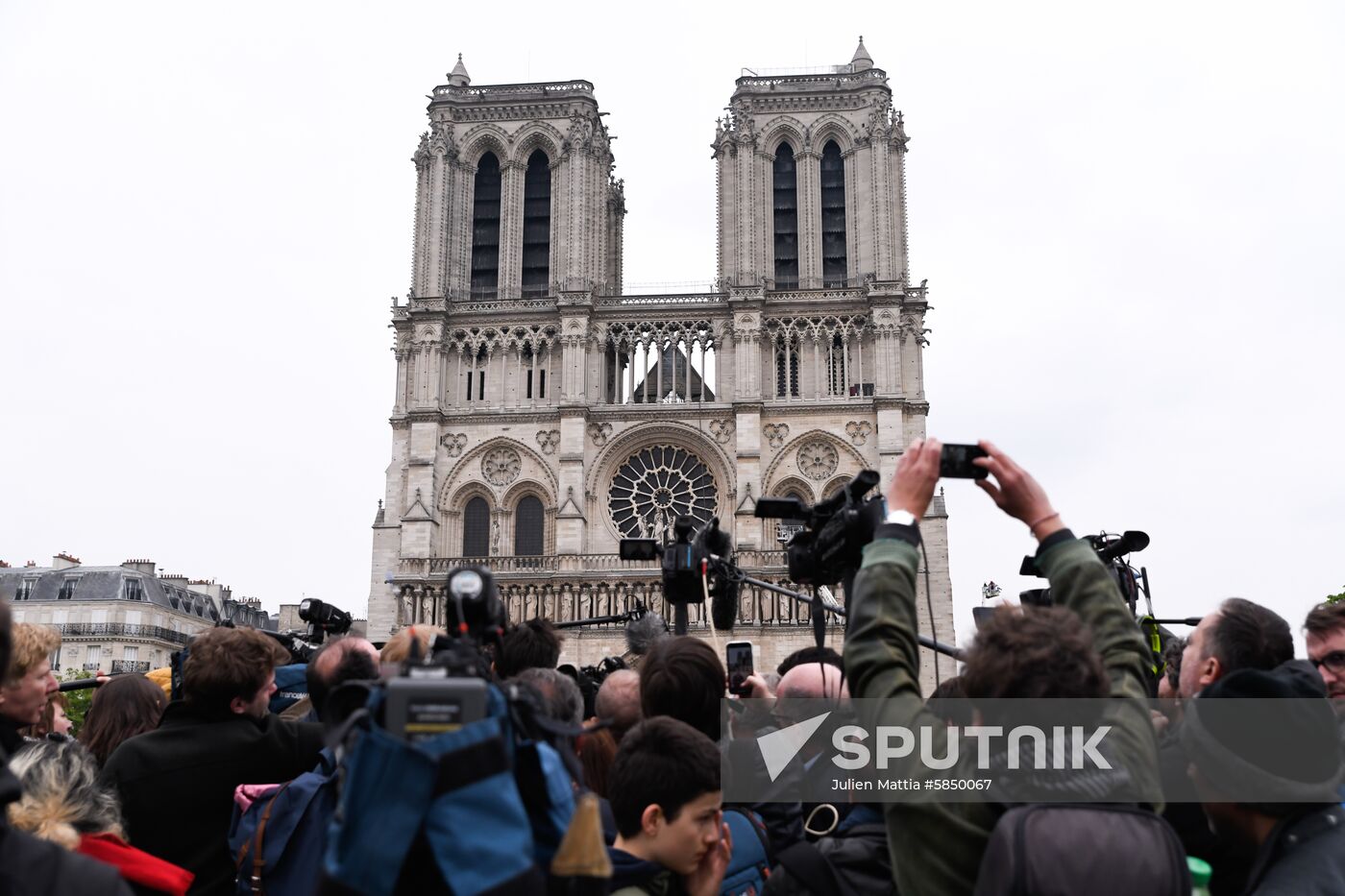 France Notre Dame Cathedral Fire