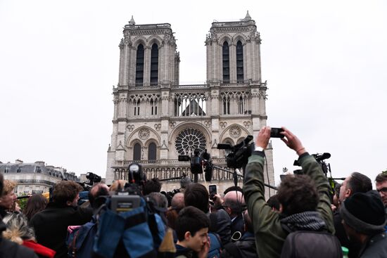 France Notre Dame Cathedral Fire