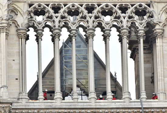 France Notre Dame Cathedral Fire