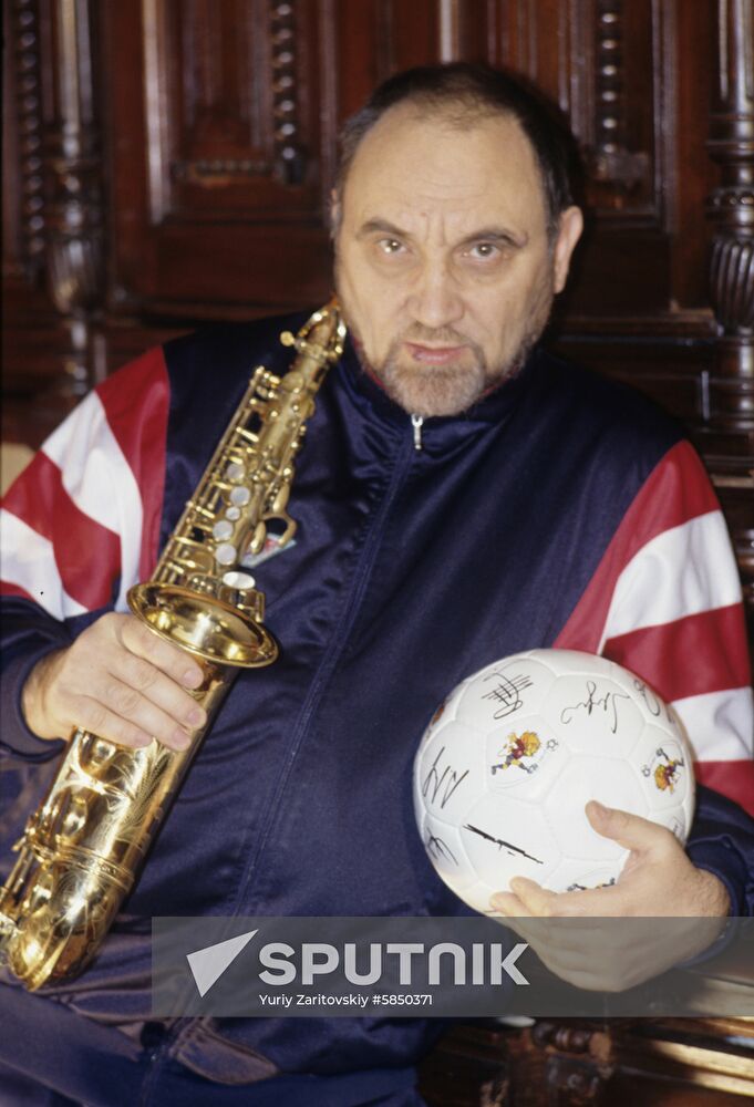 Soviet saxophone player Alexei Kozlov