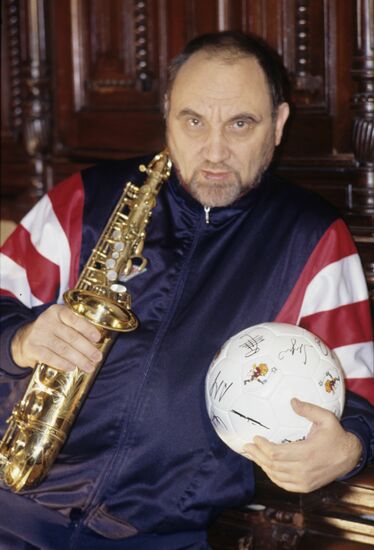 Soviet saxophone player Alexei Kozlov