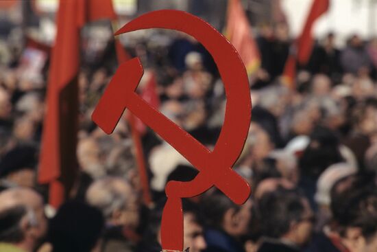 Rally on Kaluzhskaya Square in Moscow