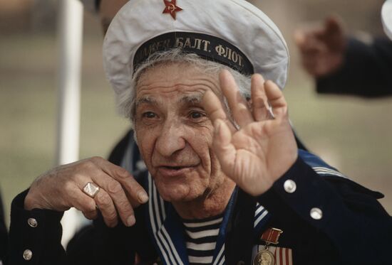 Traditional meeting of war veterans