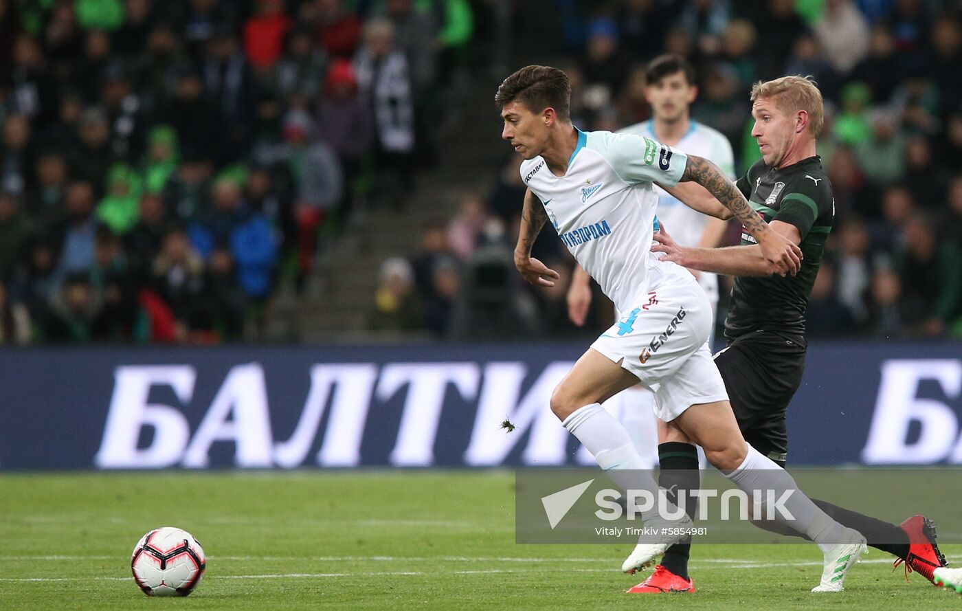 Russia Soccer Premier-League Krasnodar-Zenit