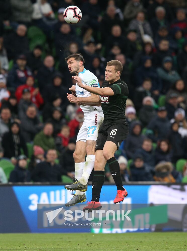 Russia Soccer Premier-League Krasnodar-Zenit