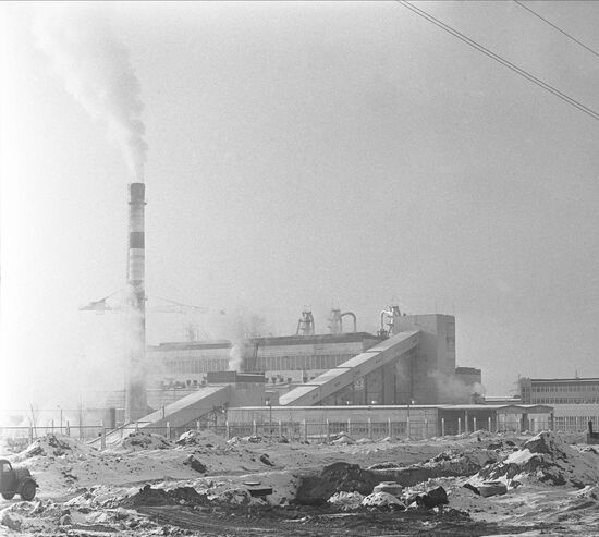 Darkhan thermal power plant in Mongolia