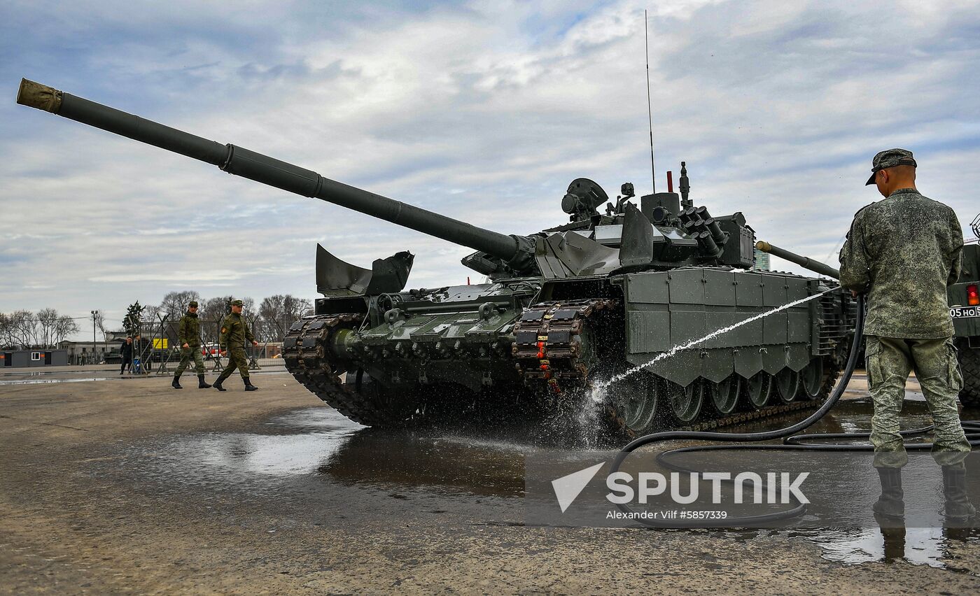 Russia Parade Preparation