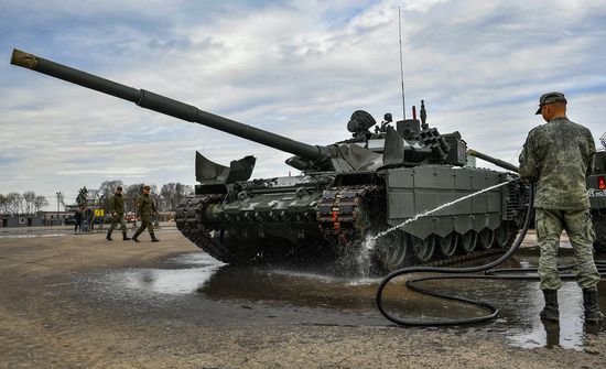 Russia Parade Preparation