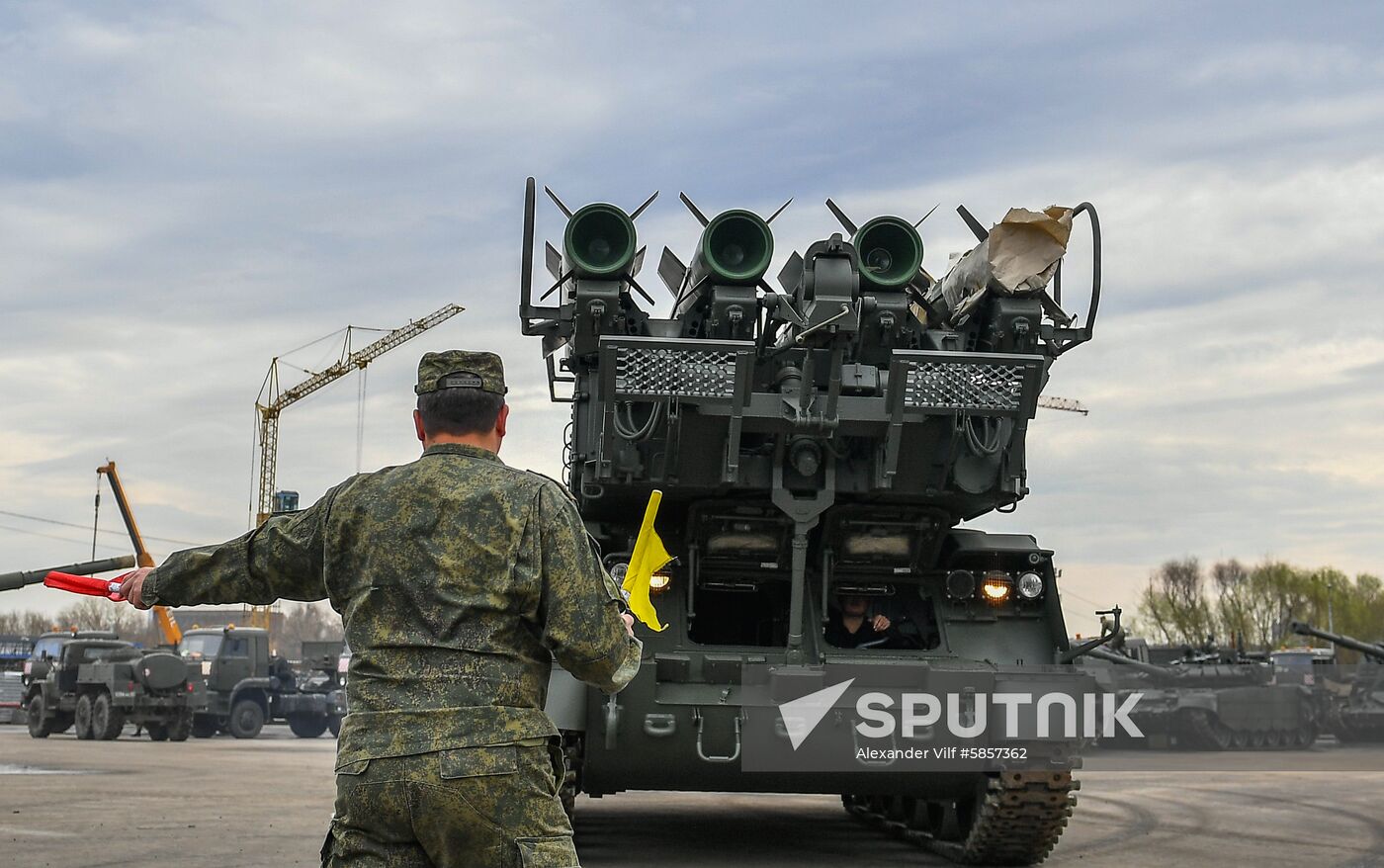 Russia Parade Preparation