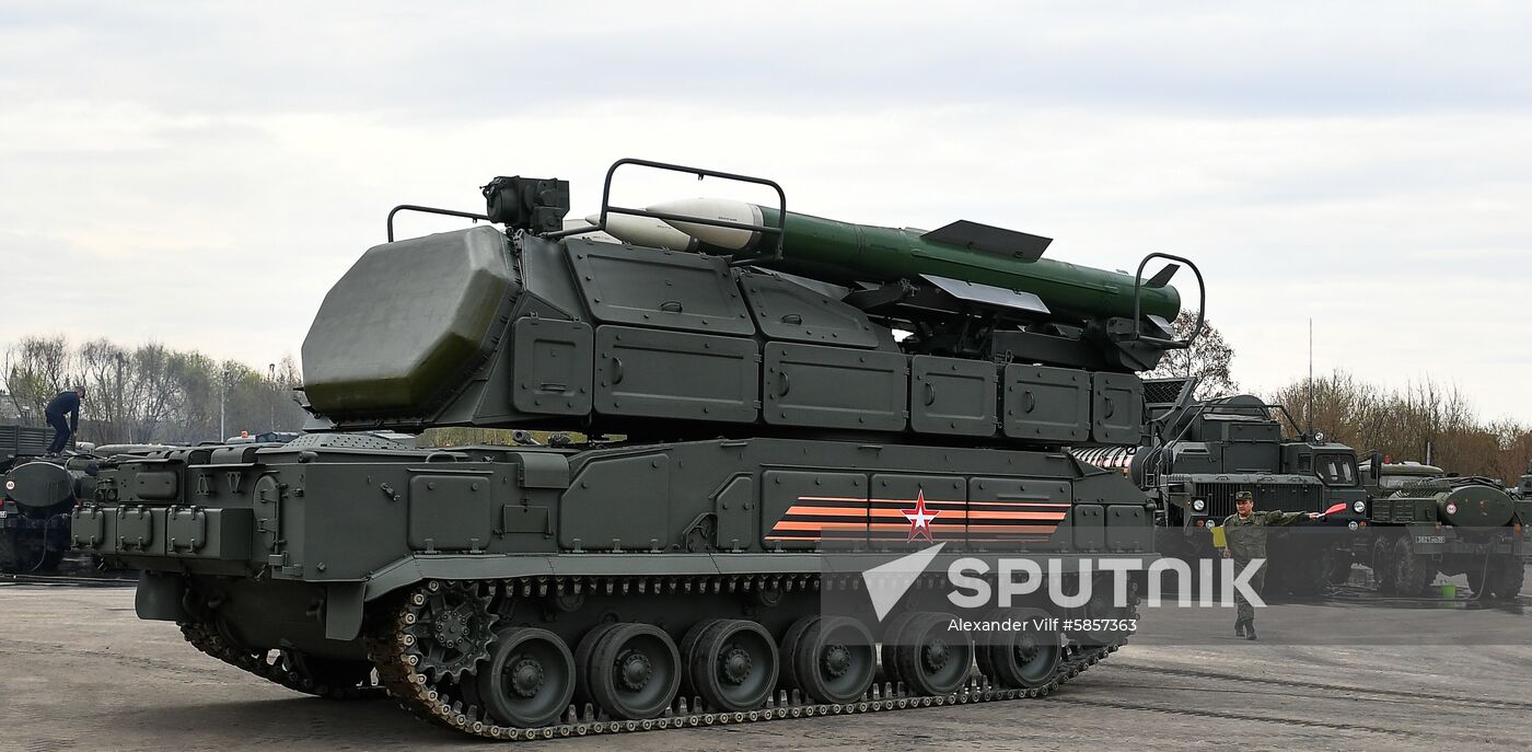 Russia Parade Preparation
