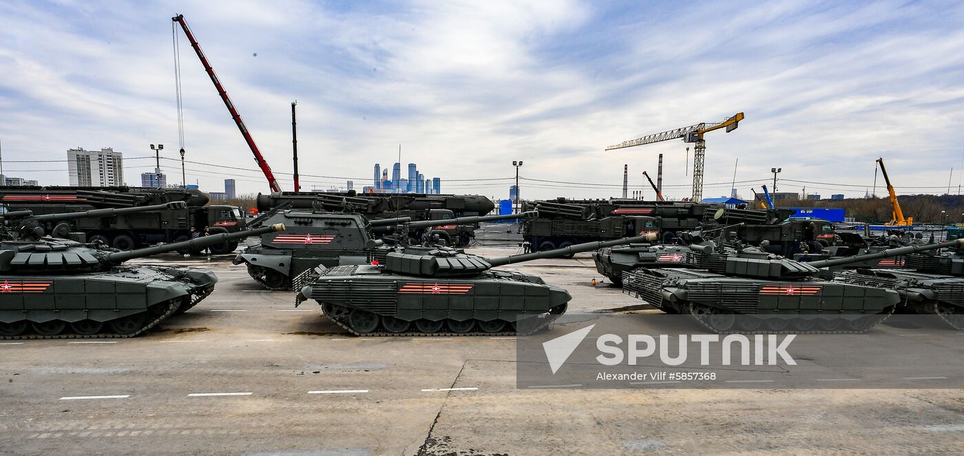 Russia Parade Preparation