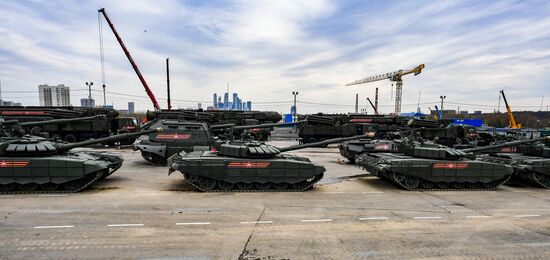 Russia Parade Preparation