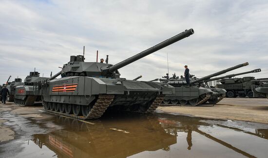 Russia Parade Preparation